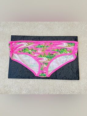 VTG Victoria’s Secret PINK Tropical Island Extra Low Rise hipster panties Medium